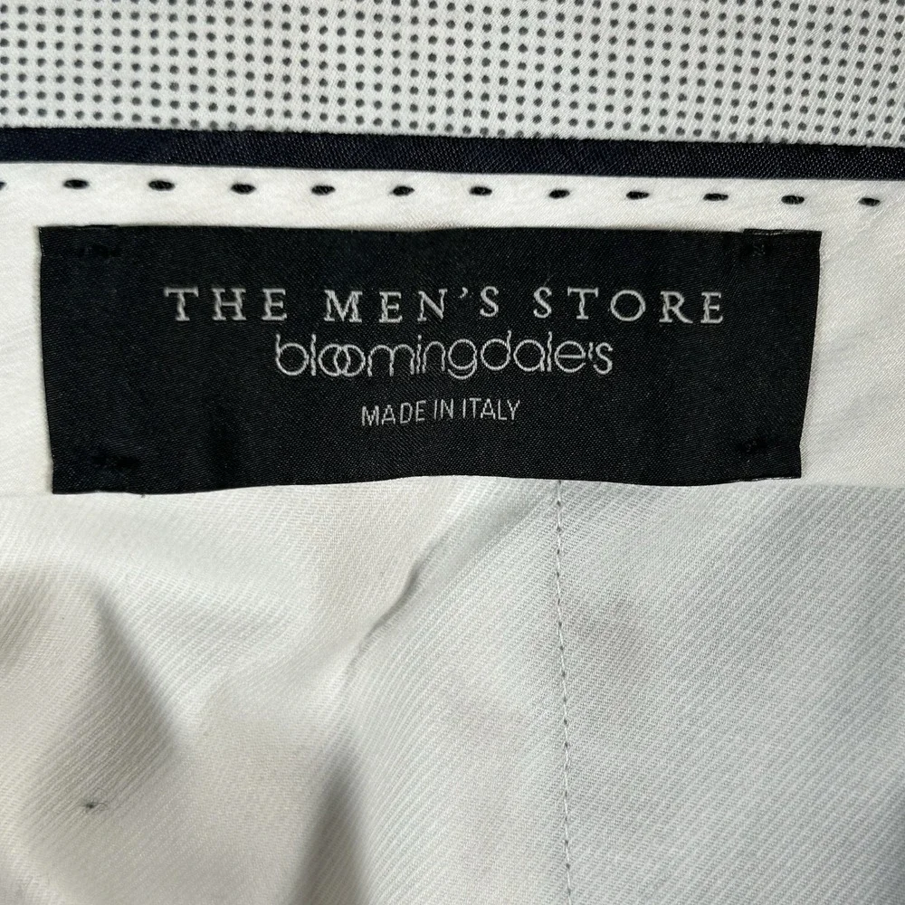 The Men's Store Bloomingdale's Pants Mens 38x30 Gray 100% Wool Made In Italy EUC